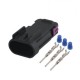 3Pin Male Plug Female Socket Sealed Connector Set Wire Gauge 18 16 Awg 3Pin Male Plug Female Socket Sealed Connector Set Wire Gauge 18 16 Awg