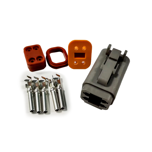 4 Pin Female Jack with Contacts Auto Waterproof Connector Automotive Sealed DT06-4S Elecbee DT Series 4 Pin Female Jack with Contacts Auto Waterproof Connector Automotive Sealed DT06-4S Elecbee DT Series
