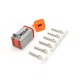 6 Pin Female Jack with Contacts Auto Waterproof Connector Automotive Sealed DT06-6S Elecje
