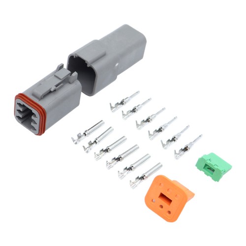 6 Pin Waterproof Automotive Connector Male Plug and Jack Female Set DT series 6 Pin Waterproof Automotive Connector Male Plug and Jack Female Set DT series