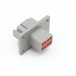 8 Pin Waterproof Automotive Sealed Connector DT Male Female for Wire 4-hole Flange DT04-8P-L012 Elecje
