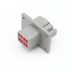 8 Pin Waterproof Automotive Sealed Connector DT Male Female for Wire 4-hole Flange DT04-8P-L012 Elecje