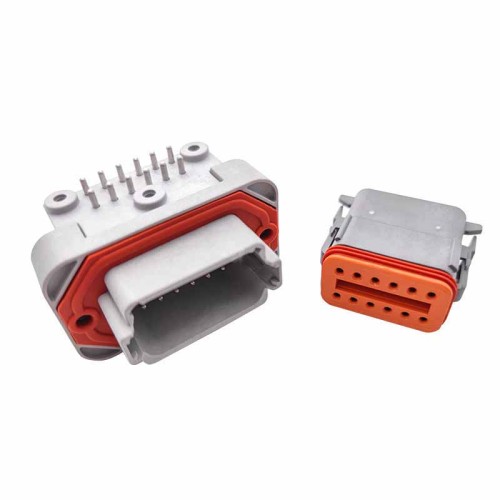 Automotive Sealed Connector 12 Pin Right Angle Waterproof Female Male Elecje DT13-12P Plug for Electric Vehicles
