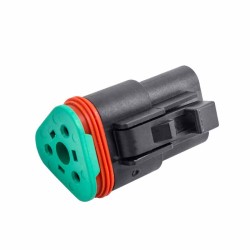 Black 3 Pin Waterproof Automotive Sealed Connector 3P Male Female Mating Connector PA66 Elecje (Excluded Contacts)