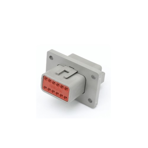 Elecje 12 Pin Waterproof Automotive Sealed Connector Male Female for Wire 4-hole Flange DT04-12P-L012