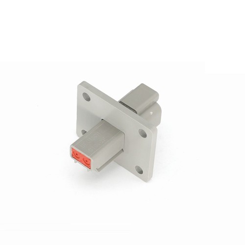 Elecje 2 Pin Female Male Waterproof Automotive Sealed Connector for Wire with 4-hole Flange DT04-2P-L012