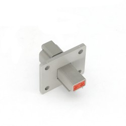 Elecje 2 Pin Female Male Waterproof Automotive Sealed Connector for Wire with 4-hole Flange DT04-2P-L012