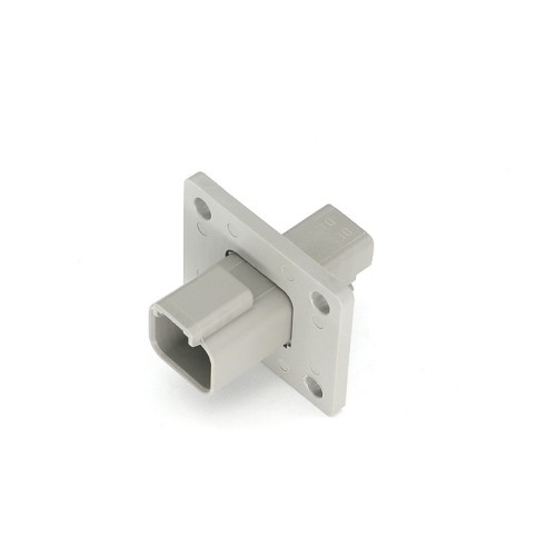 Elecje 2 Pin Female Male Waterproof Automotive Sealed Connector for Wire with 4-hole Flange DT04-2P-L012