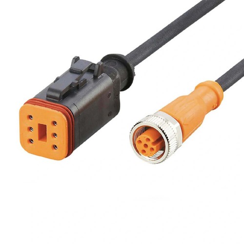 Elecje Connector DT06-6S 6 Pin Female To M12 5 Pin Female A Coding Cable