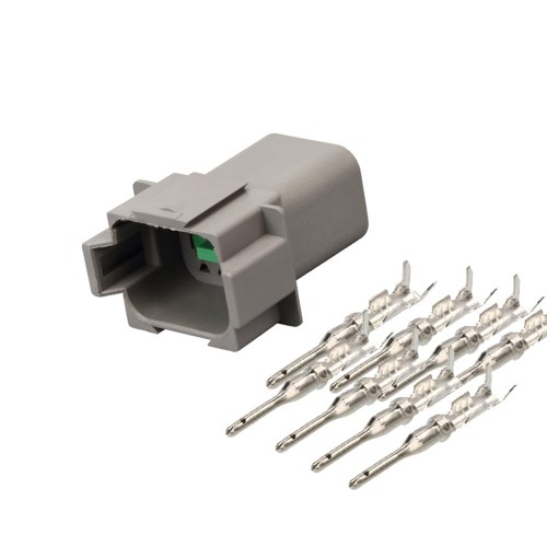 Elecje DT 8 Pin Male Shell with Contacts Auto Waterproof Connector DT04-8P