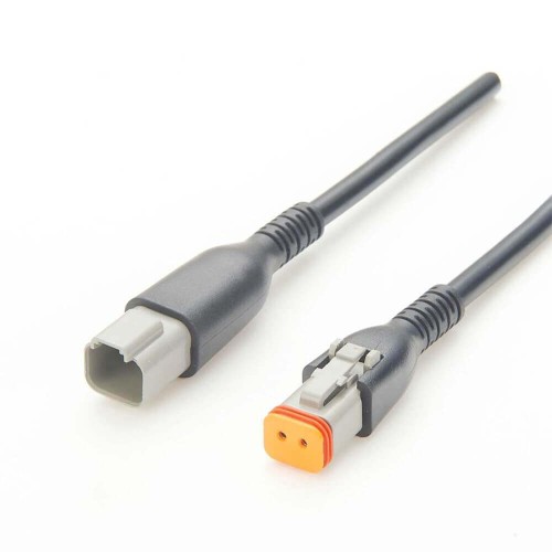 Elecje Dt06-2S To Dt06-2P Lead Two Way Plug With Cable 0.1M