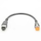 Elecje Dt06-2S To Dt06-2P Lead Two Way Plug With Cable 0.1M