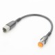 Elecje Dt06-2S To Dt06-2P Lead Two Way Plug With Cable 0.1M