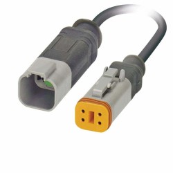 Elecje DT06-4P Male to DT06-4S Female Ip67 Molded Cable