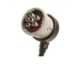 Elecje J1939 9 Pin Male to J1708 6 Pin Male Right Angle Cable CAN Cable