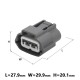 Female 3 Pin Electronic Wire Auto Connector Female 3 Pin Electronic Wire Auto Connector