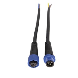 LED Power Connector M15 Waterproof Male Female Plug Connector AC/DC 3Pin Industrial Cord Automobile Plug-in 1.0 Square Cable