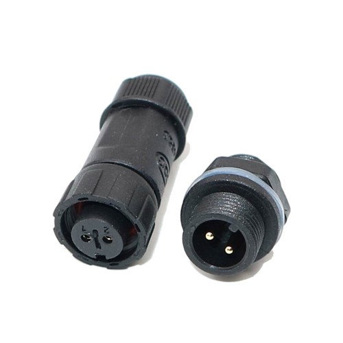 M12 Panel Back Mounted Waterproof Connector Solder Type for Cable 2 pin Mechanical Equipment Waterproof Plug M12 Panel Back Mounted Waterproof Connector Solder Type for Cable 2 pin Mechanical Equipment Waterproof Plug