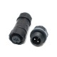 M12 Panel Back Mounted Waterproof Connector Solder Type for Cable 2 pin Mechanical Equipment Waterproof Plug M12 Panel Back Mounted Waterproof Connector Solder Type for Cable 2 pin Mechanical Equipment Waterproof Plug