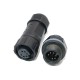 M12 Panel Back Mounted Waterproof Connector Solder Type for Cable 6 pin Mechanical Equipment Waterproof Plug Outdoor M12 Panel Back Mounted Waterproof Connector Solder Type for Cable 6 pin Mechanical Equipment Waterproof Plug Outdoor