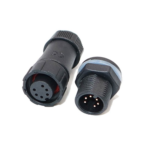 M12 Panel Front Mounted Waterproof Connector Solder Type for Cable 6 pin Mechanical Equipment Waterproof Plug Outdoor M12 Panel Front Mounted Waterproof Connector Solder Type for Cable 6 pin Mechanical Equipment Waterproof Plug Outdoor