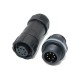 M12 Waterproof Panel Back Mounted Connector Solder Type for Cable 7 pin Mechanical Equipment Nylon PA66 Material Outdoor M12 Waterproof Panel Back Mounted Connector Solder Type for Cable 7 pin Mechanical Equipment Nylon PA66 Material Outdoor