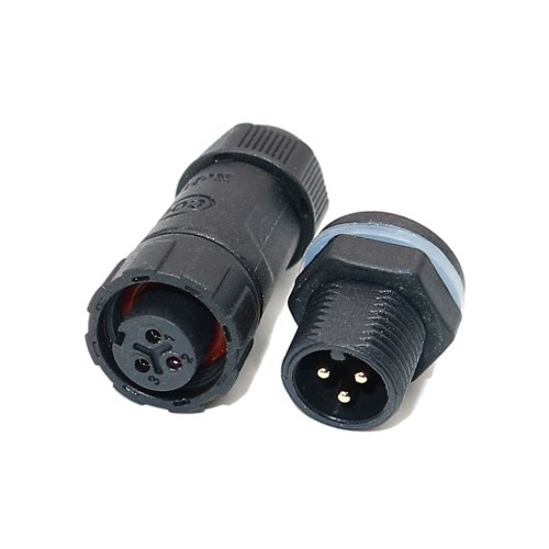 M12 Waterproof Panel Front Mounted Connector Solder Type for Cable 3 pin Mechanical Equipment Nylon PA66 Material M12 Waterproof Panel Front Mounted Connector Solder Type for Cable 3 pin Mechanical Equipment Nylon PA66 Material