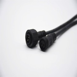 M15 2Pin Connector IP67 Waterproof 0.2M length Cable Male Female Connector for LED