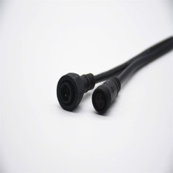 M15 2Pin Male And Female Screw Joint Connector IP67 Waterproof 0.2M Length 2*0.75㎜² Cable For LED
