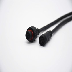 M15 3Pin Male Female Screw Joint Connector 0.2M length IP67 Waterproof Cable 3*0.5㎜² For LED