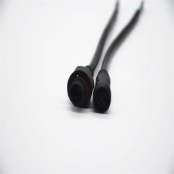 M15 4Pin Red Waterproof Ring connector Male and Female Screw Joint Connector IP67 Waterproof 0.2M Length 4*0.5㎜² Cable For LED