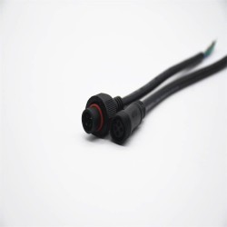 M15 4Pin Red Waterproof Ring connector Male and Female Screw Joint Connector IP67 Waterproof 0.2M Length 4*0.5㎜² Cable For LED