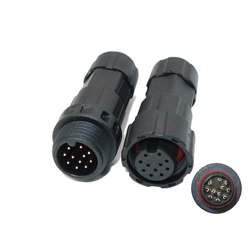M16 Waterproof Cable Connector IP68 11 Pin Male Female Plug Solder Type LED Power Connector M16 Waterproof Cable Connector IP68 11 Pin Male Female Plug Solder Type LED Power Connector