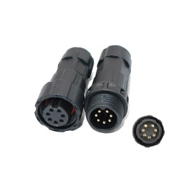 M16 Waterproof IP68 7 Pin Male Female Plug Solder Type LED Power Connector LED Power Connector