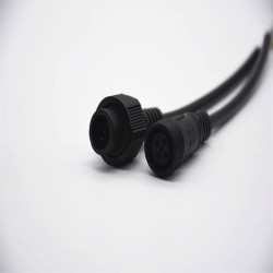 M19 Gold- Plated Copper 5Pin Connector IP67 Waterproof 0.2M Length 5*0.3㎜² Cable Male And Female Screw Joint Connector For LED