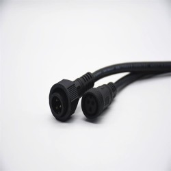 M19 PVC 2Pin Connector For AC/DC IP67 Nylon Waterproof 3*1㎜² 0.2M Length Cable Male And Female Screw Joint Connector For LED