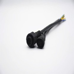 M19 PVC 4Pin Connector For AC/DC IP67 Nylon Waterproof 0.2M Length 4*0.75㎜² Cable Male And Female Screw Joint Connector For LED