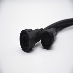 M25 4Pin Connector For AC/DC IP67 Waterproof 0.2M Length 4*1㎜² Nylon Cable Male And Female Screw Joint Connector For LED