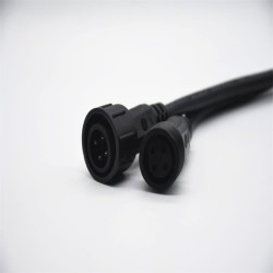 M25 4Pin Connector For AC/DC IP67 Waterproof 0.2M Length 4*1㎜² Nylon Cable Male And Female Screw Joint Connector For LED