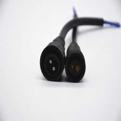 M25 PVC 2Pin Male And Female Screw Joint Connector For AC/DC IP67 Nylon Waterproof 0.2M Length 2*2.5㎜² Cable For LED