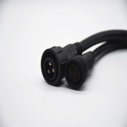 M25 PVC 3Pin Connector For AC/DC IP67 Nylon Waterproof 0.2M Length 3*2.5㎜² Cable Male And Female Screw Joint Connector For LED