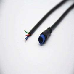 M8 Blue Rubber Core 4Pin Male And Female Connector For AC/DC IP67 Nylon Waterproof 0.2M Length 4*0.2㎜² Cable For LED