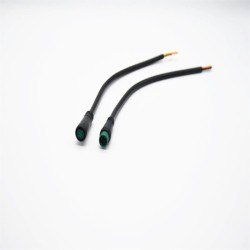 M8 Gold- Plated Copper 5Pin Male And Female Connector For AC/DC IP67 Nylon Waterproof 0.2M Length 5*0.2㎜² Cable For LED