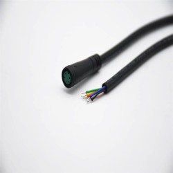 M8 Gold- Plated Copper 5Pin Male And Female Connector For AC/DC IP67 Nylon Waterproof 0.2M Length 5*0.2㎜² Cable For LED