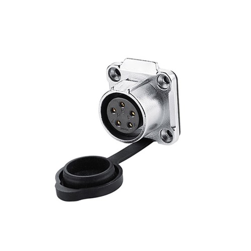 5 Pin Waterproof Aviation Socket Panel Type Circular Connector LP20 Series 5 Pin Waterproof Aviation Socket Panel Type Circular Connector LP20 Series