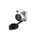 LP20 4 Pin Waterproof Socket Flange Panel Type Circular Connector Female Receptacle