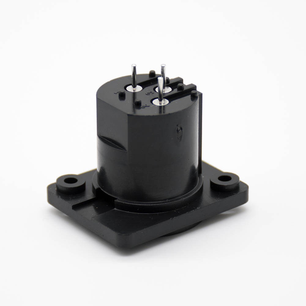 XLR Combo Jack 3 Pole Vertical Type XLR Male Audio Mixer Cannon Connector Straight