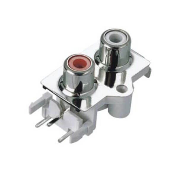 RCA Connector Angled Type Jack Connector for Video