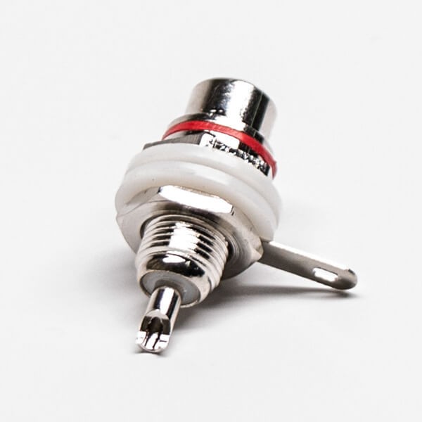 RCA Connector Jack Straight Push on Solder Type for Cable