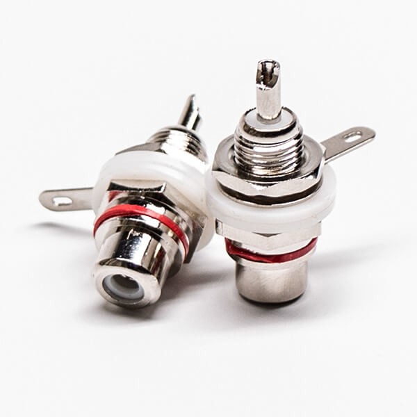 RCA Connector Jack Straight Push on Solder Type for Cable